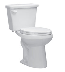 WESTERN Western Pottery B872WHITE Toilet Bowl Only, White, Elongated Shape, 12 in Rough-In, 2 in Trapway