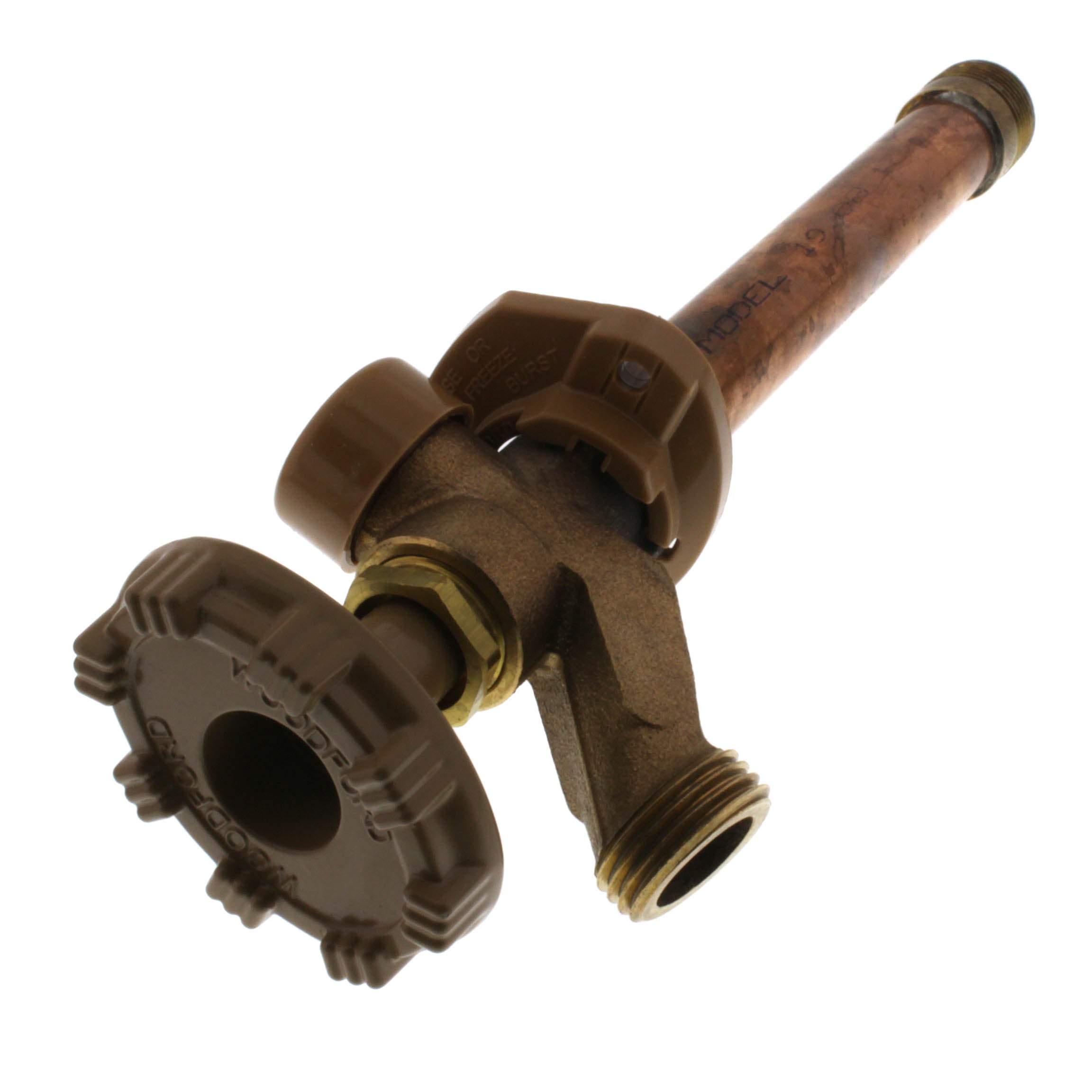 WOODFORD Woodford 19P-6 Model 19 6 1/2 FPT x 3/4 MPT Inlet Anti-Siphon Wall Faucet w/ Metal Handle