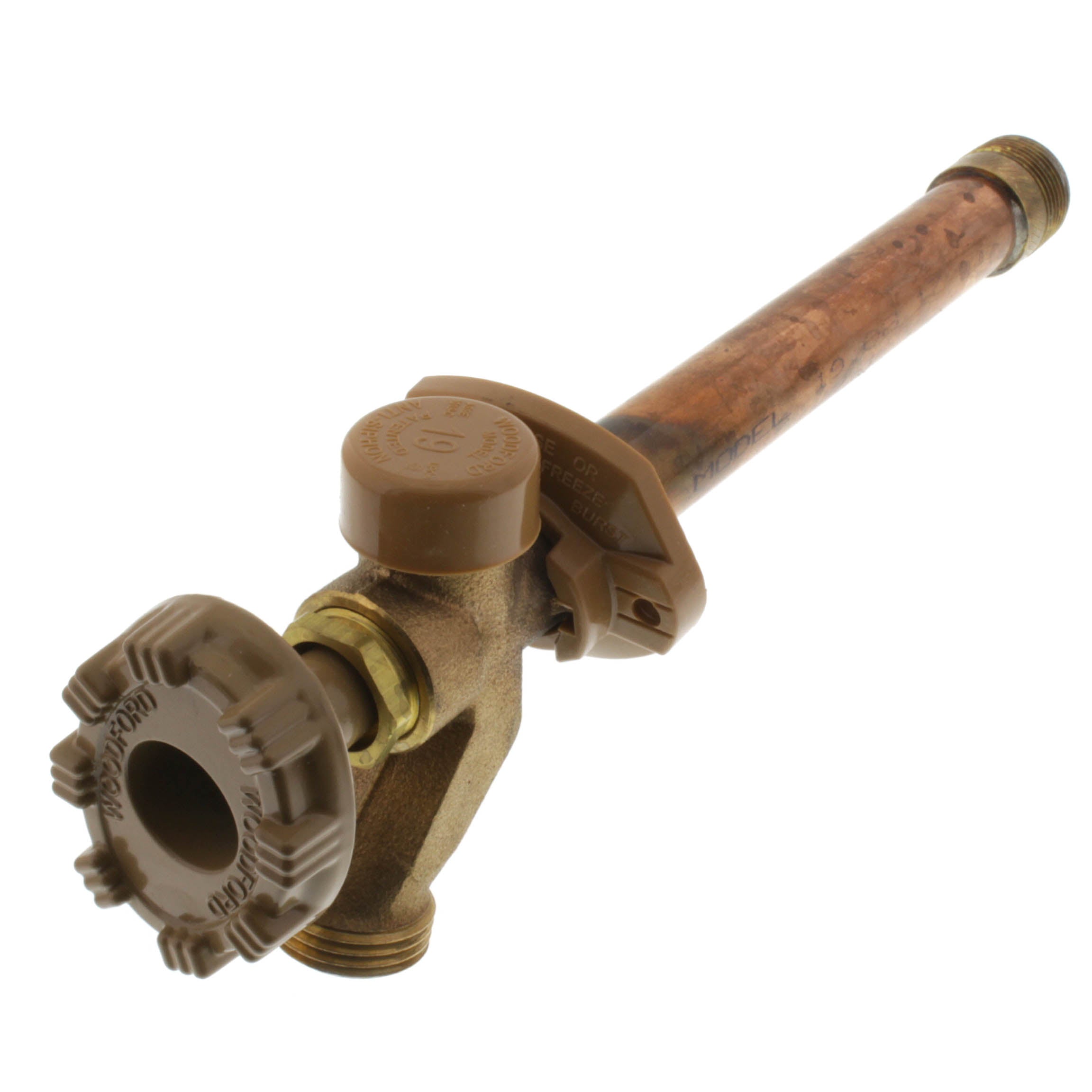 WOODFORD Woodford 19P-6 Model 19 6 1/2 FPT x 3/4 MPT Inlet Anti-Siphon Wall Faucet w/ Metal Handle