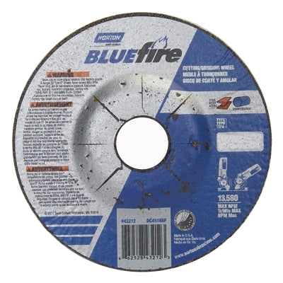 NORTON Norton 66252843212 BlueFire Zirconia Alumina Type 27 Grinding and Cutting Wheel