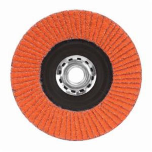 NORTON Norton 66254400257 Blaze Ceramic Alumina Extra Coarse Grit Arbor Thread Plastic Flat Flap Disc