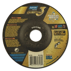 NORTON Norton 66253370796 Quantum3 SG Type 27 Grinding Wheel 5 in Diameter 20 Grit