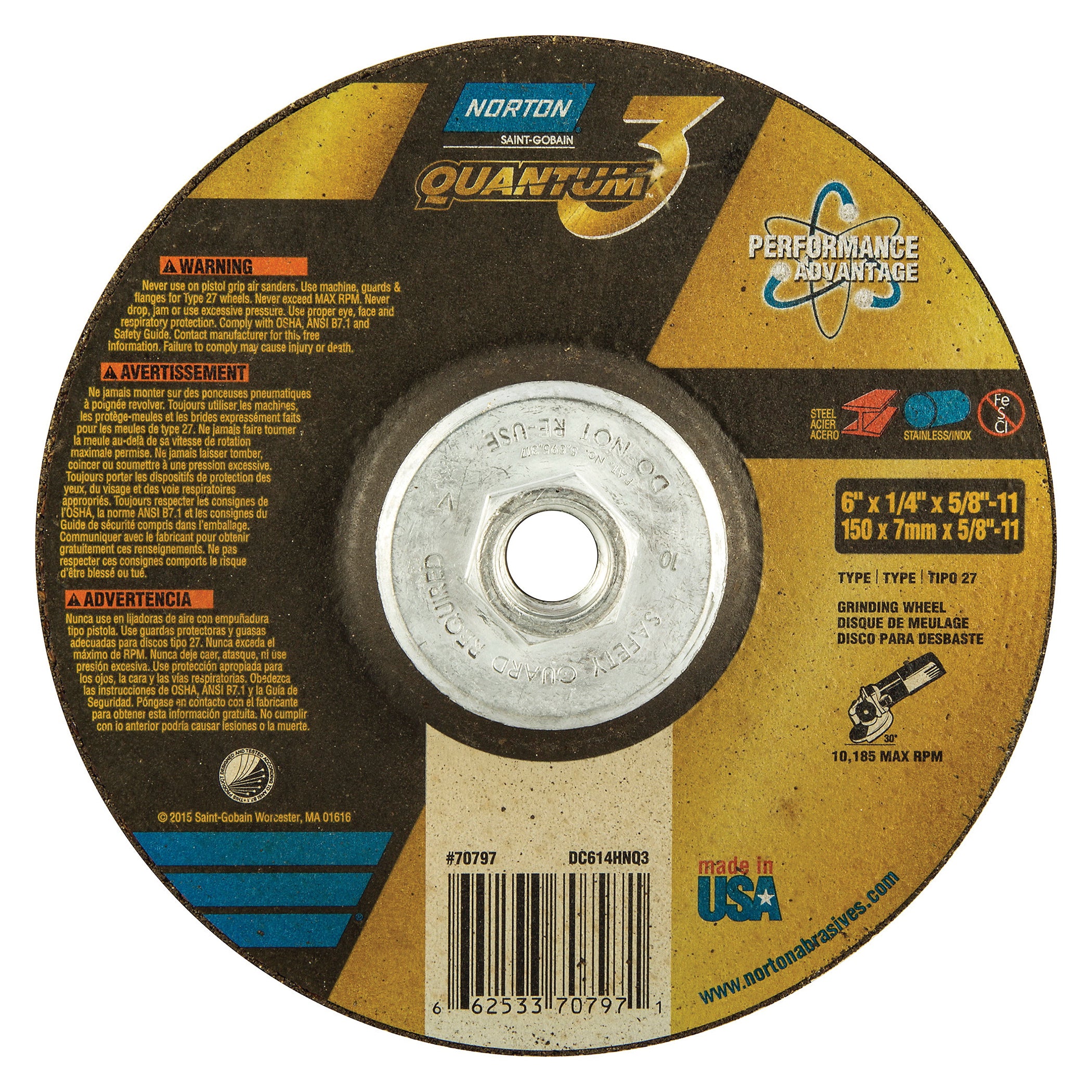 NORTON 66253370797 GRINDING & CUT OFF WHEELS