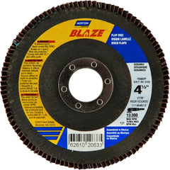 NORTON Norton 66261020628 Blaze Ceramic Alumina Extra Coarse Grit Center Mount Fiberglass Flat Flap Disc