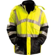 OCCUNOMIX OccuNomix LUX-TJR-Y3X Breathable Foul Weather Coat Class 3 Hi-Vis Yellow 3XL