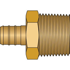 HEATLINK HeatLink 27552NL 1/2 PEX x 3/4 Male Pipe Thread Adapter