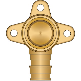 HEATLINK HeatLink EX28305NL 1/2 PEX F1960 x 1/2 Female Pipe Thread Drop Ear No Lead Brass Elbow