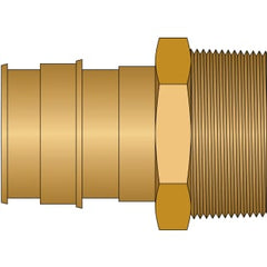 HEATLINK HeatLink EX27554NL 2 PEX F1960 x 2 Male Pipe Thread No Lead Brass Adapter