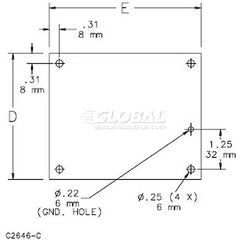 NVENT Hoffman A8N8P Panel 6.25x6.25 Fits 8x8 Steel/White