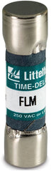 LITTELFUSE Littelfuse FLM010 FLM Time Delay Supplemental Midget Fuse, 10 A, 250 VAC/125 VDC, 10 kA Interrupt