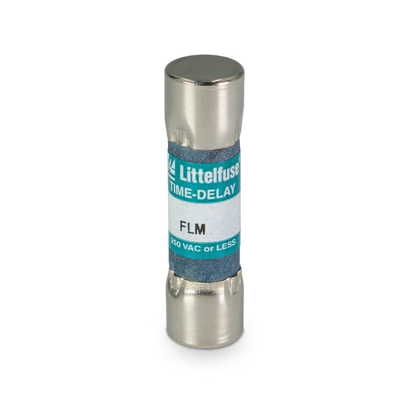 LITTELFUSE Littelfuse FLM010 FLM Time Delay Supplemental Midget Fuse, 10 A, 250 VAC/125 VDC, 10 kA Interrupt