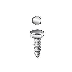 MINERALLAC Minerallac 57448J Lag Screw 3/8-7 3 in OAL Zinc Plated