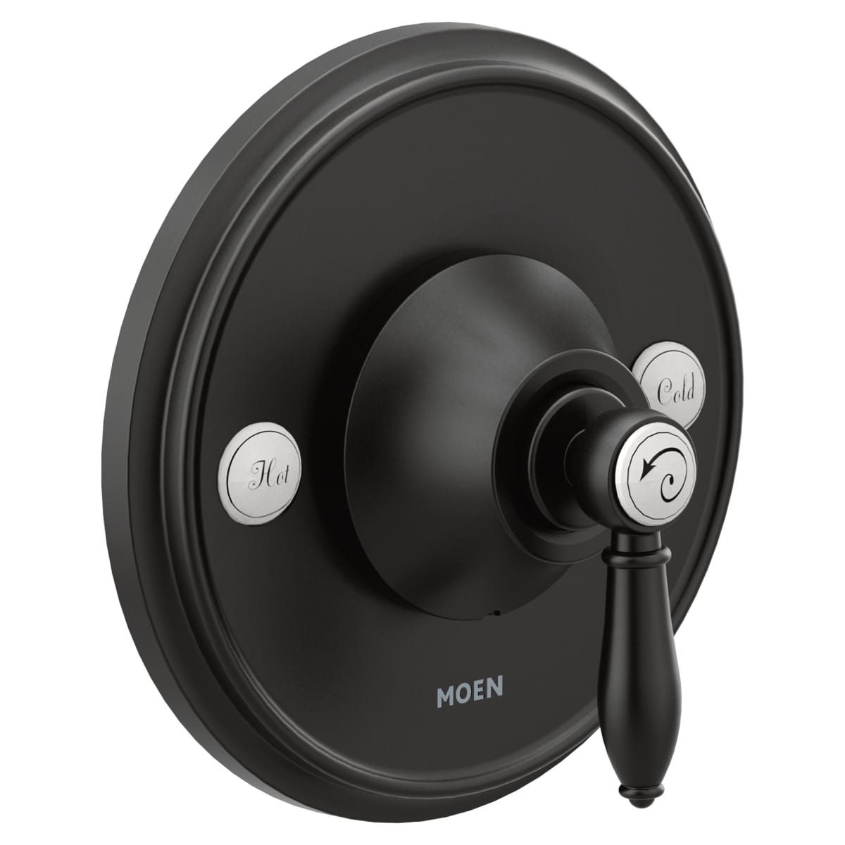 MOEN Moen TS3210BL Weymouth Single Handle Pressure Balancing Valve Trim in Matte Black