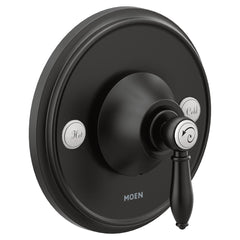 MOEN Moen TS3210BL Weymouth Single Handle Pressure Balancing Valve Trim in Matte Black