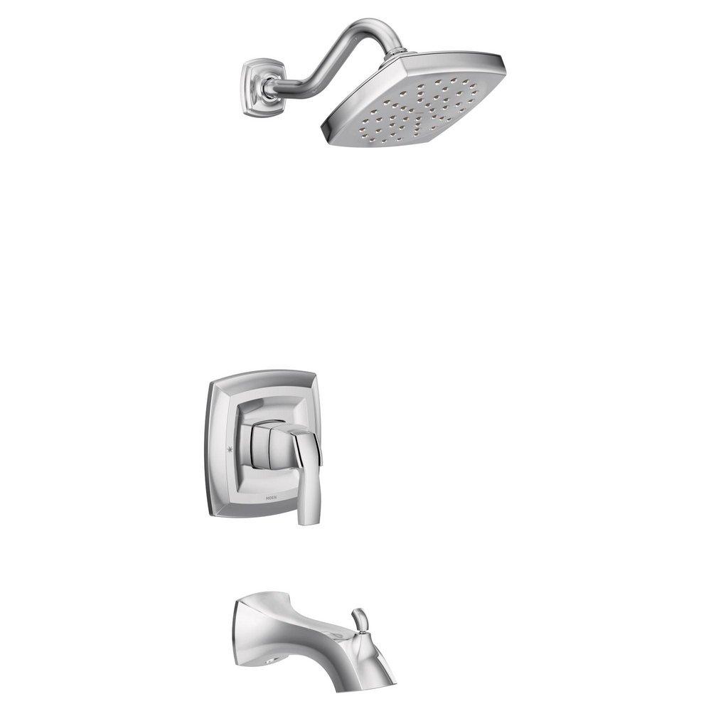 MOEN Moen UT3693EP One Handle Single Function Bathtub & Shower Faucet in Chrome (Trim Only)