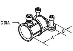 BRIDGEPORT Bridgeport 280-DCX EMT to AC/MC/FMC/NM Transition Fitting
