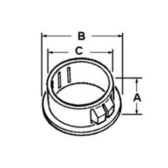 BRIDGEPORT Bridgeport 9794 Bushing Insulating Plastic Rated 105 Degrees C 1.750 Inch Hole Dia.