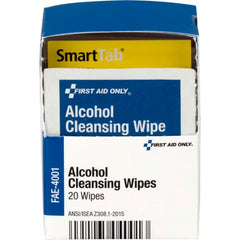 FIRST AID First Aid Only FAE-4001-001 SmartCompliance Refill Alcohol Wipes, 20/Box