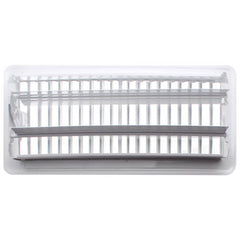 HART & COOLEY Hart & Cooley 703942 421M Series Steel Floor Register, Bright White, 4 x 10