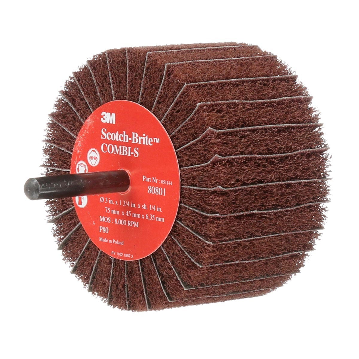 3M 3M 7000077965 Combi-S Wheel 3 in Diameter 80 Grit