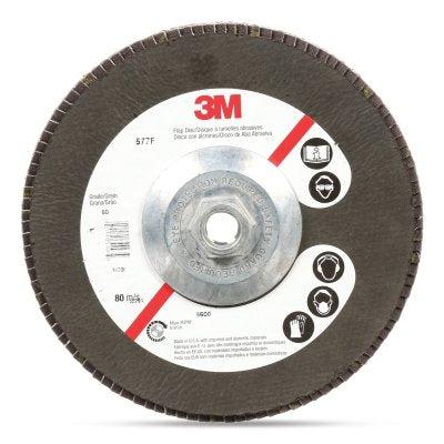 3M 3M 7010363141 Flap Disc 577F 40 Grit Type 27 4-1/2 in