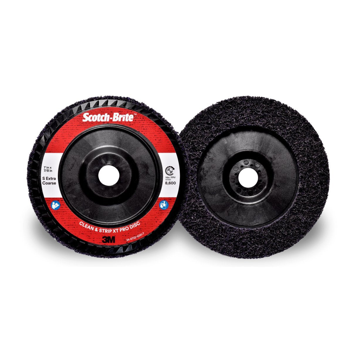 3M 3M 7100175122 7 X 7/8 Extra Coarse Grade Silicon Carbide Scotch-Brite Purple Disc