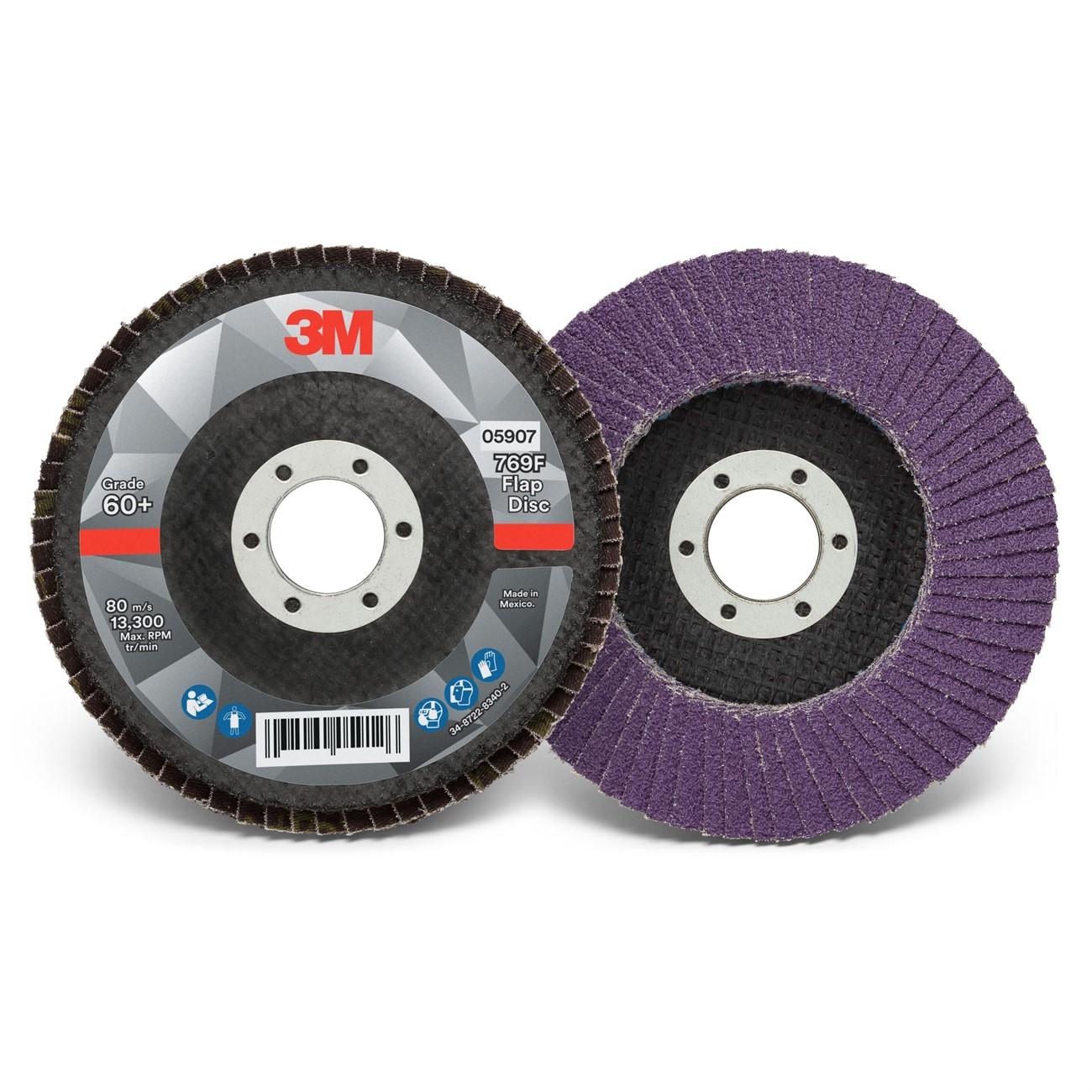 3M 3M 7100178027 4 1/2 X 7/8 60+ Grit Type 29 Flap Disc