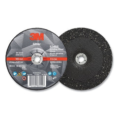 3M 3M 7100141077 Silver Depressed Center Grinding Wheel 4 In Dia 36 Grit