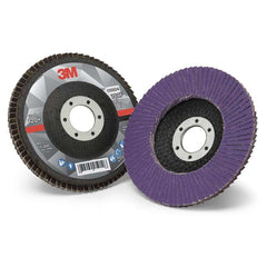 3M 3M 7100178092 769F Type 27 Flap Disc, 4-1/2 in Diameter Disc, 7/8 in Center Hole, 120+ Grit, Precision Shaped Ceramic Abrasive