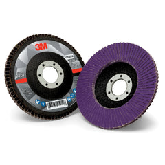 3M 3M 7100178092 769F Type 27 Flap Disc, 4-1/2 in Diameter Disc, 7/8 in Center Hole, 120+ Grit, Precision Shaped Ceramic Abrasive