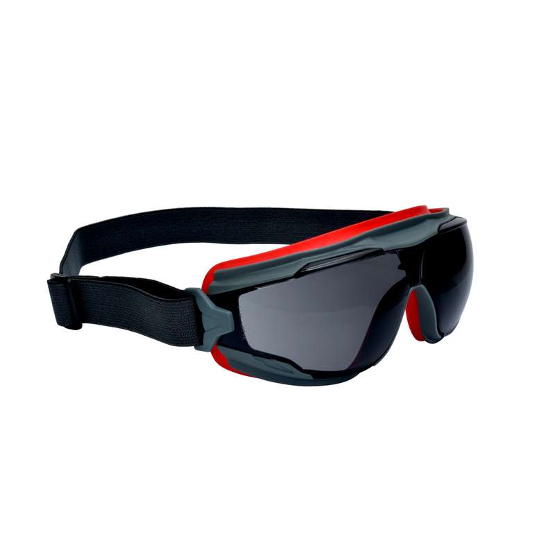 3M 3M 7100168468 Safety Safety Goggles With Red And Black Frame And Gray Scotchgard Anti-fog Lens