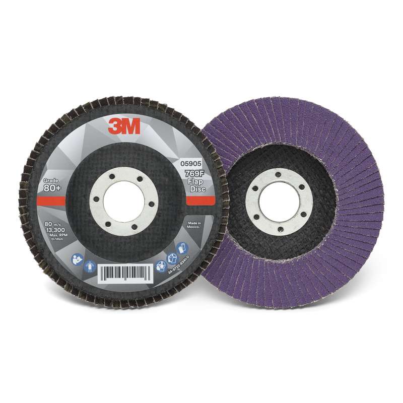 3M 3M 7100178016 4 1/2 X 7/8 80+ Grit Type 27 Flap Disc