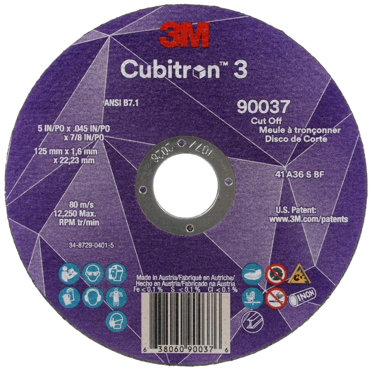 3M 7100304007 GRINDING & CUT OFF WHEELS