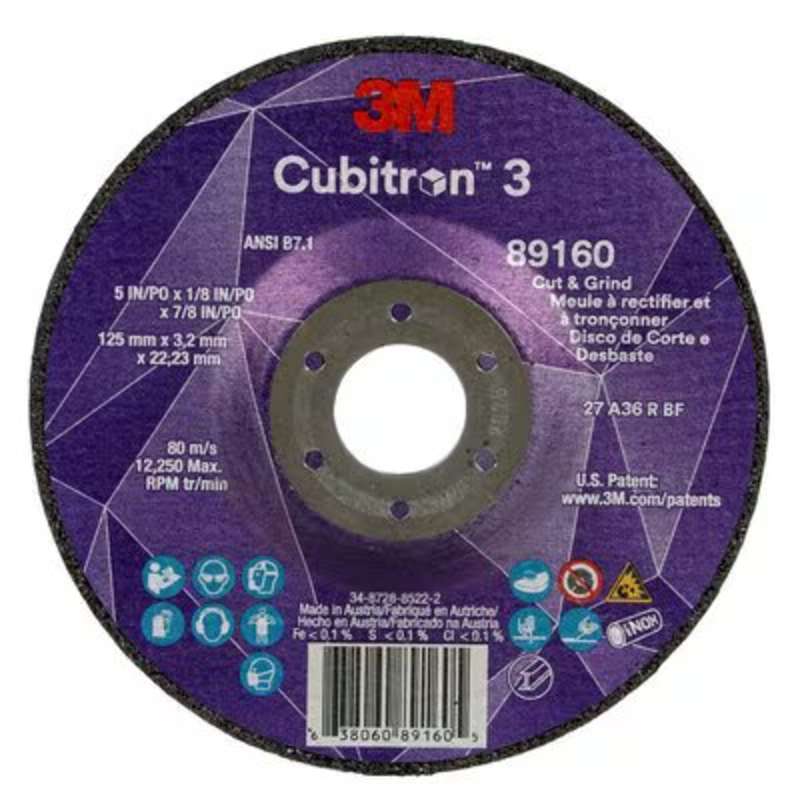 3M 3M 7100305151 Cut and Grind Wheel 5 X 1/8 X 7/8