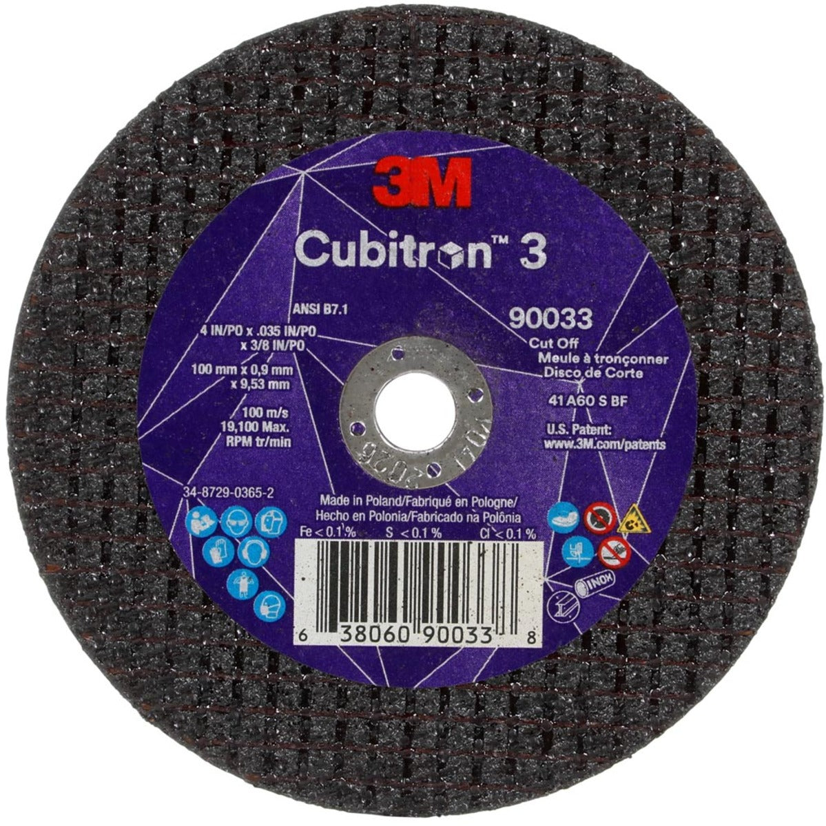 3M 7100303857 GRINDING & CUT OFF WHEELS