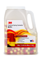 3M 3M R/Y+JUG Performance Plus Wire Connector 600 Volt 500 Per Jug