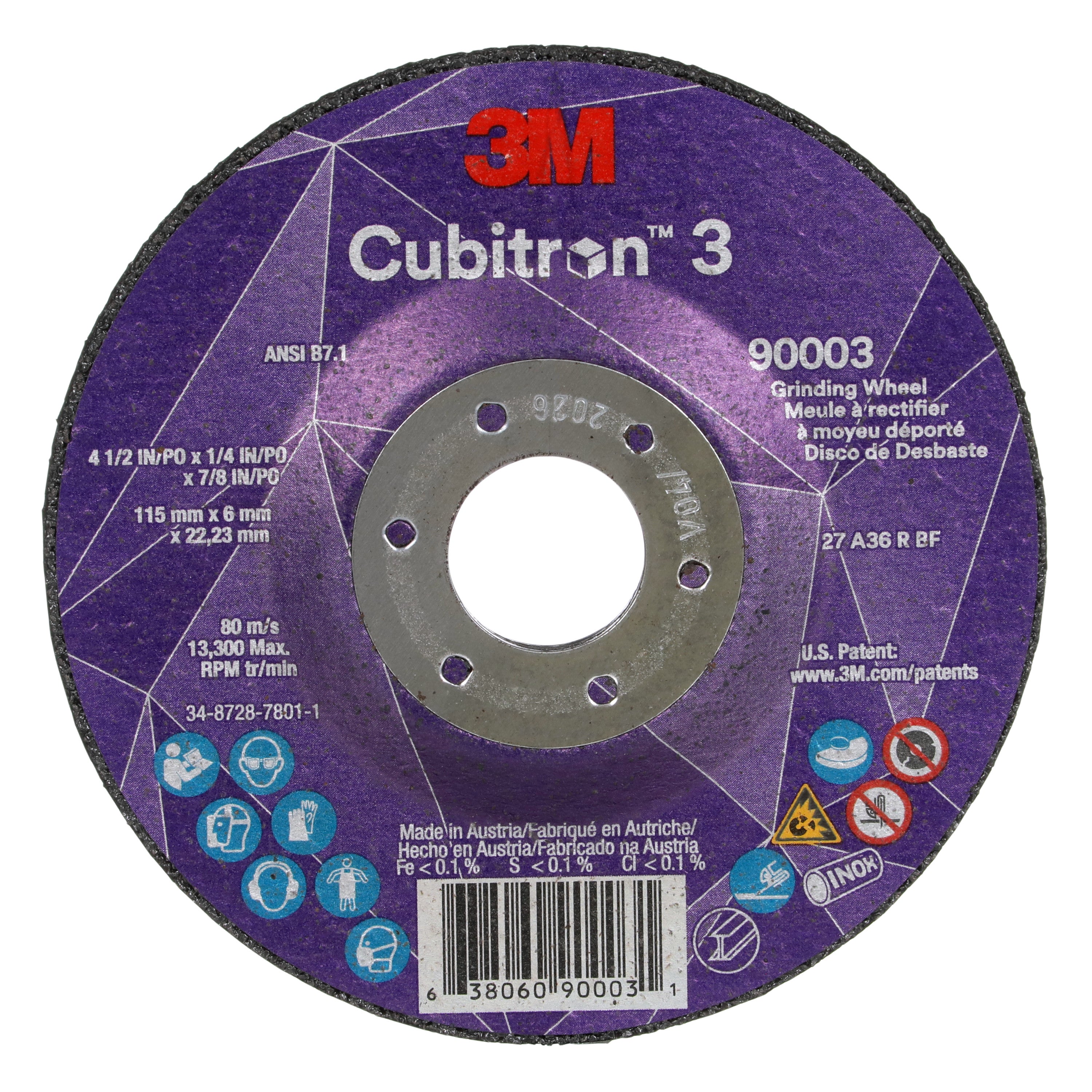 3M 7100303966 GRINDING & CUT OFF WHEELS