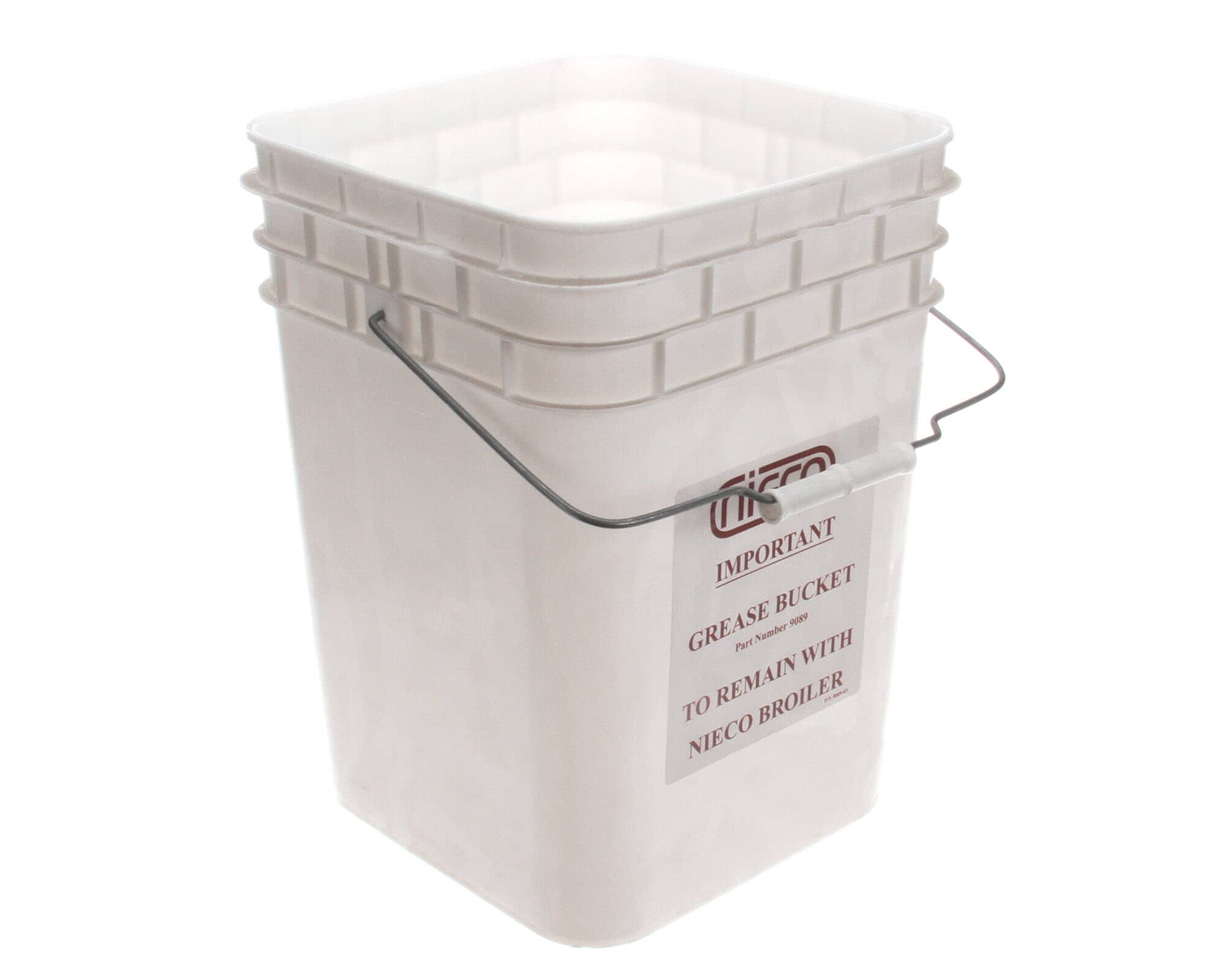 NIECO Grease Pail W/O Lid 4 Gal for Nieco 9089-10