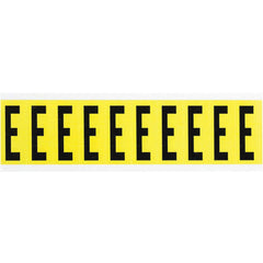 BRADY Brady 3440-E Letter Label E 2-1/4 in H (Card of 10)