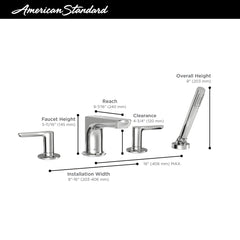 AMERICAN STANDARD T105901.243-CL BATH & KITCHEN FAUCETS
