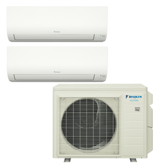 DAIKIN Daikin 2MXM18AVJU9 18,000 BTU 2-Zone Multi-Port Heat Pump - 12k 12k - R32
