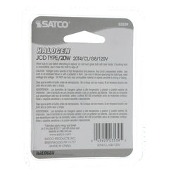 SATCO-NUVO Satco-Nuvo S3539 T4 Halogen Lamp 20W (Carded G8 Base 120V)