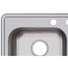 ELKAY Elkay GE233214 Dayton Kitchen Sink, Rectangular, 4 Faucet Holes, 33 in W x 21-1/4 in D x 5-3/8 in H