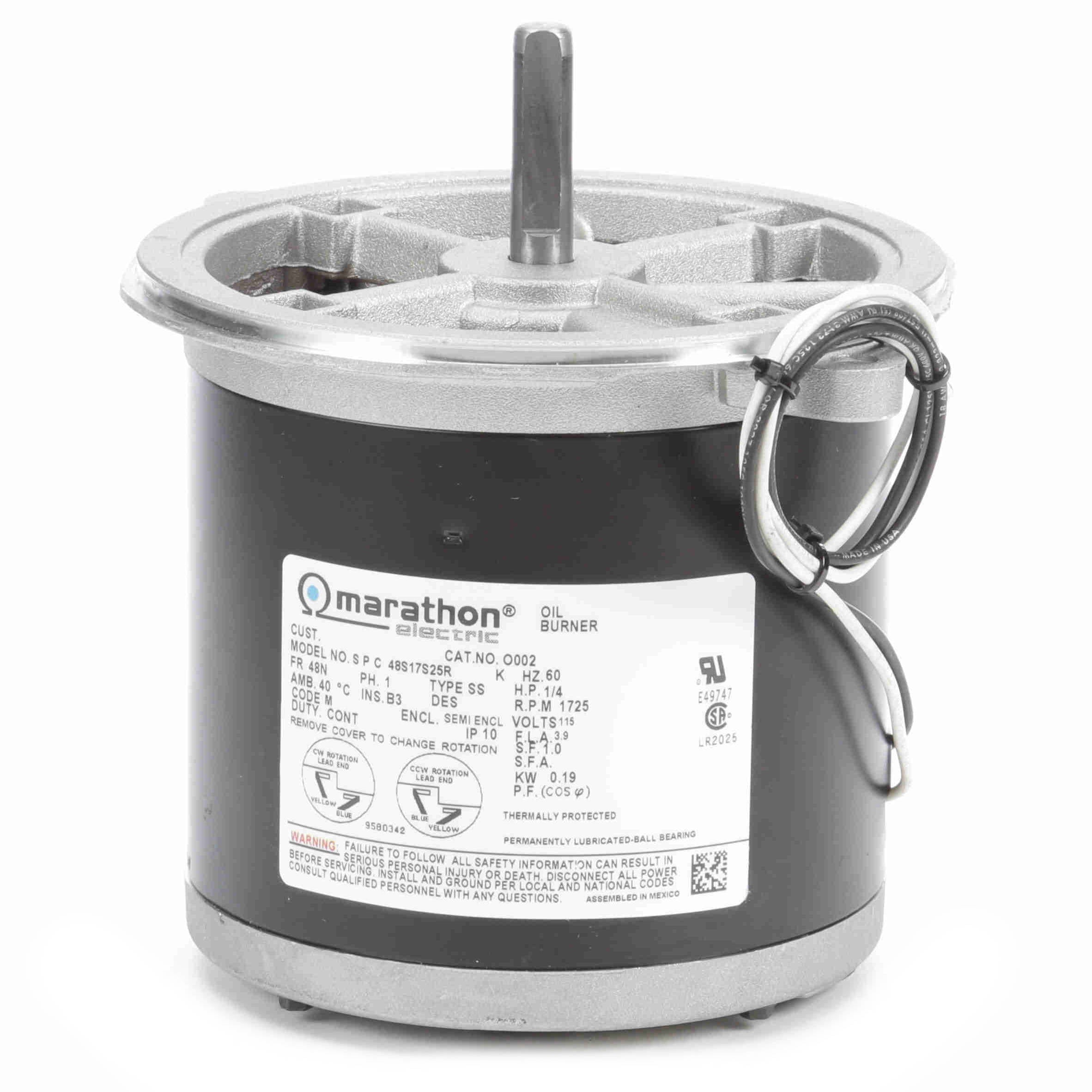 MARATHON MOTORS O002 OIL BURNER MOTORS