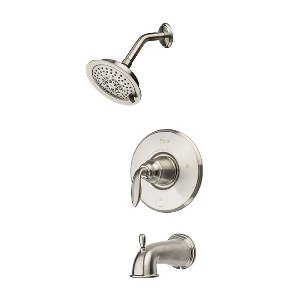 PFISTER Pfister LG89-8CBK Avalon Tub & Shower Trim Kit 1.8 gpm Brushed Nickel