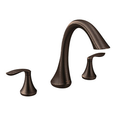 MOEN Moen T943ORB Eva Two Handle Roman Tub Faucet in Oil Rubbed Bronze (Trim Only)