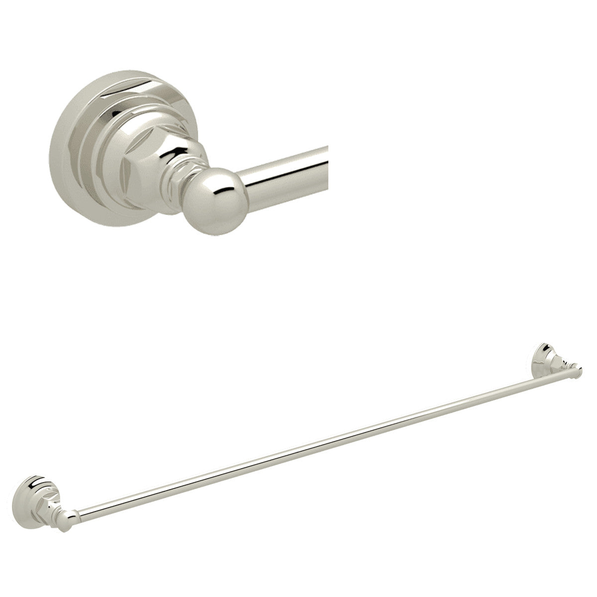 ROHL ROHL ROT1/30PN Cross Collection 30 in. Towel Bar in Polished Nickel