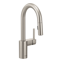 MOEN Moen 5965SRS Spot Resist Stainless One-Handle Pulldown Bar Faucet
