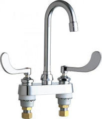 CHICAGO FAUCETS Chicago Faucets 895-317ABCP Lavatory Faucet 2-Handle Deck Mount
