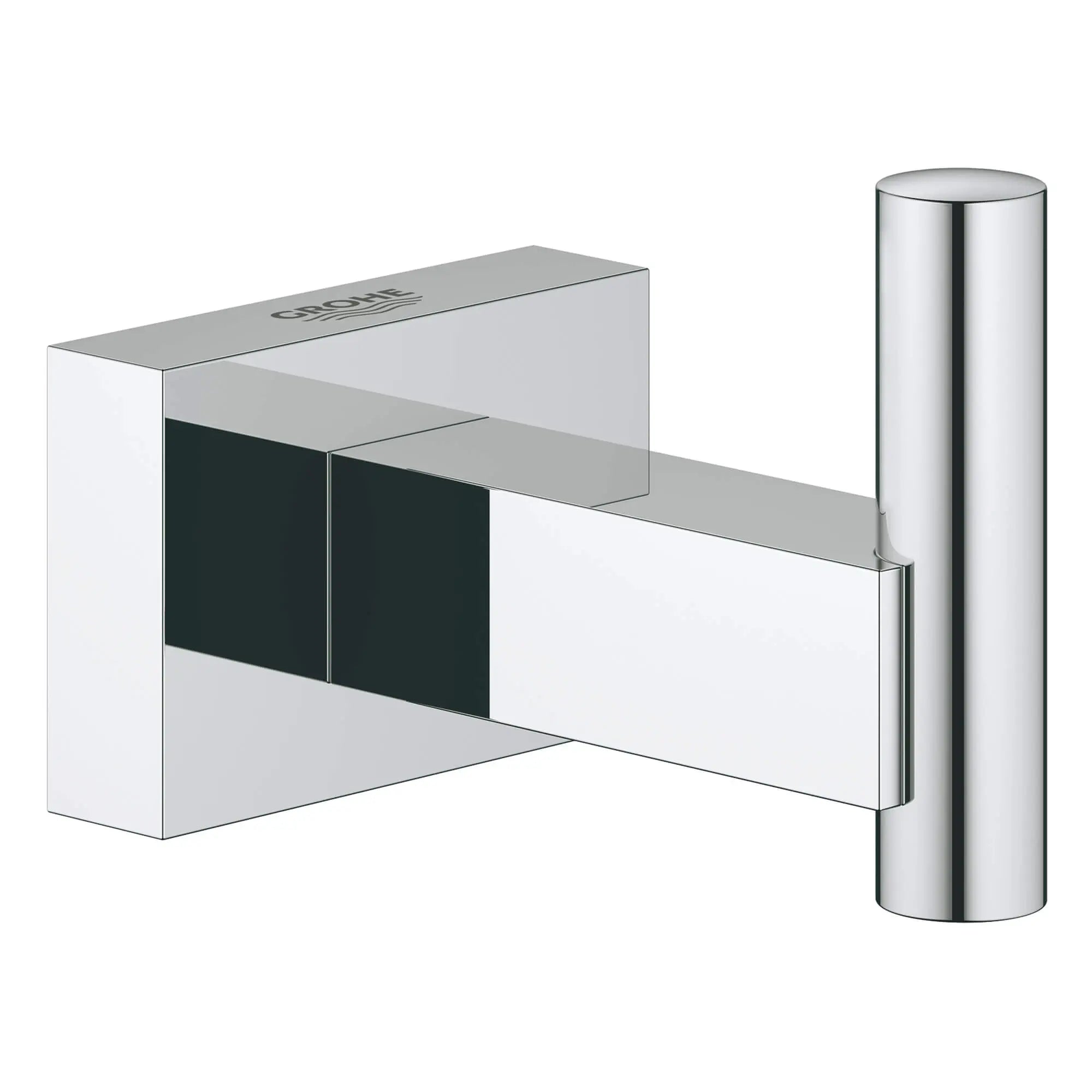 GROHE GROHE 40511001 Essentials Cube 1 Robe Hook in StarLight Chrome